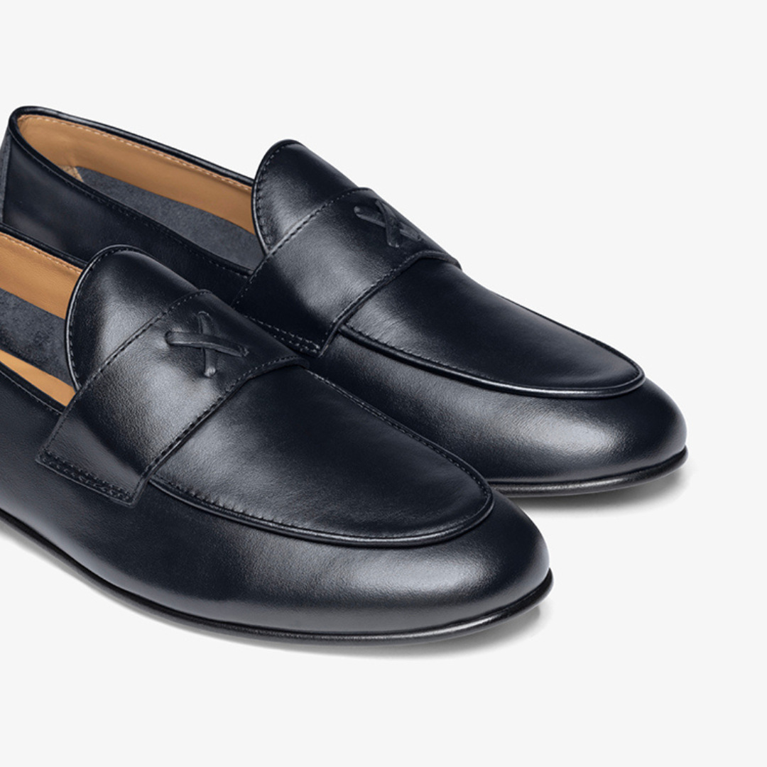 Men's Black Leather Centesimo