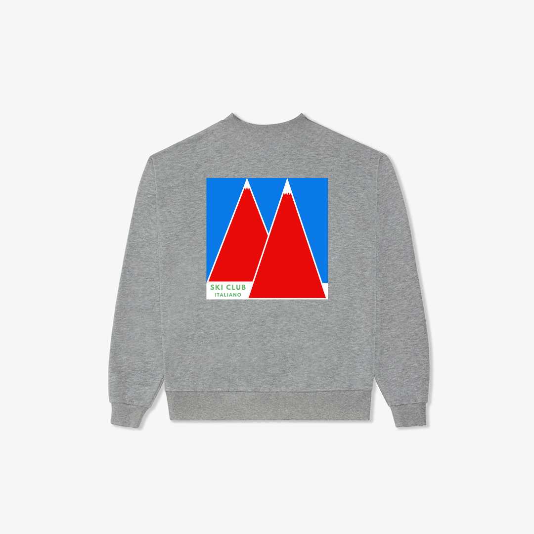 Ski Club Italiano Sweatshirt - Heather Grey