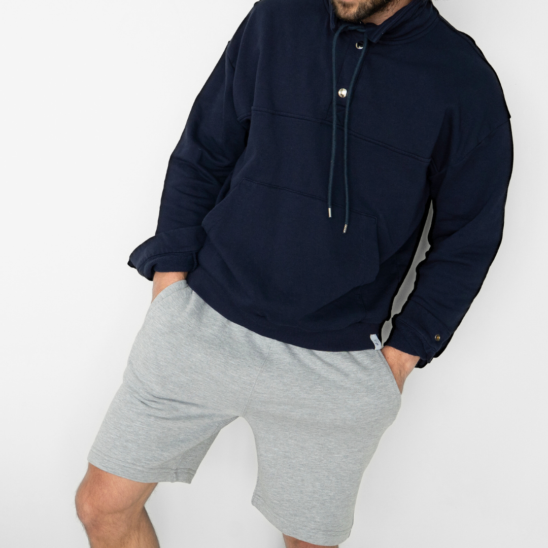 Retro Gym Sweatshorts - Heather Grey