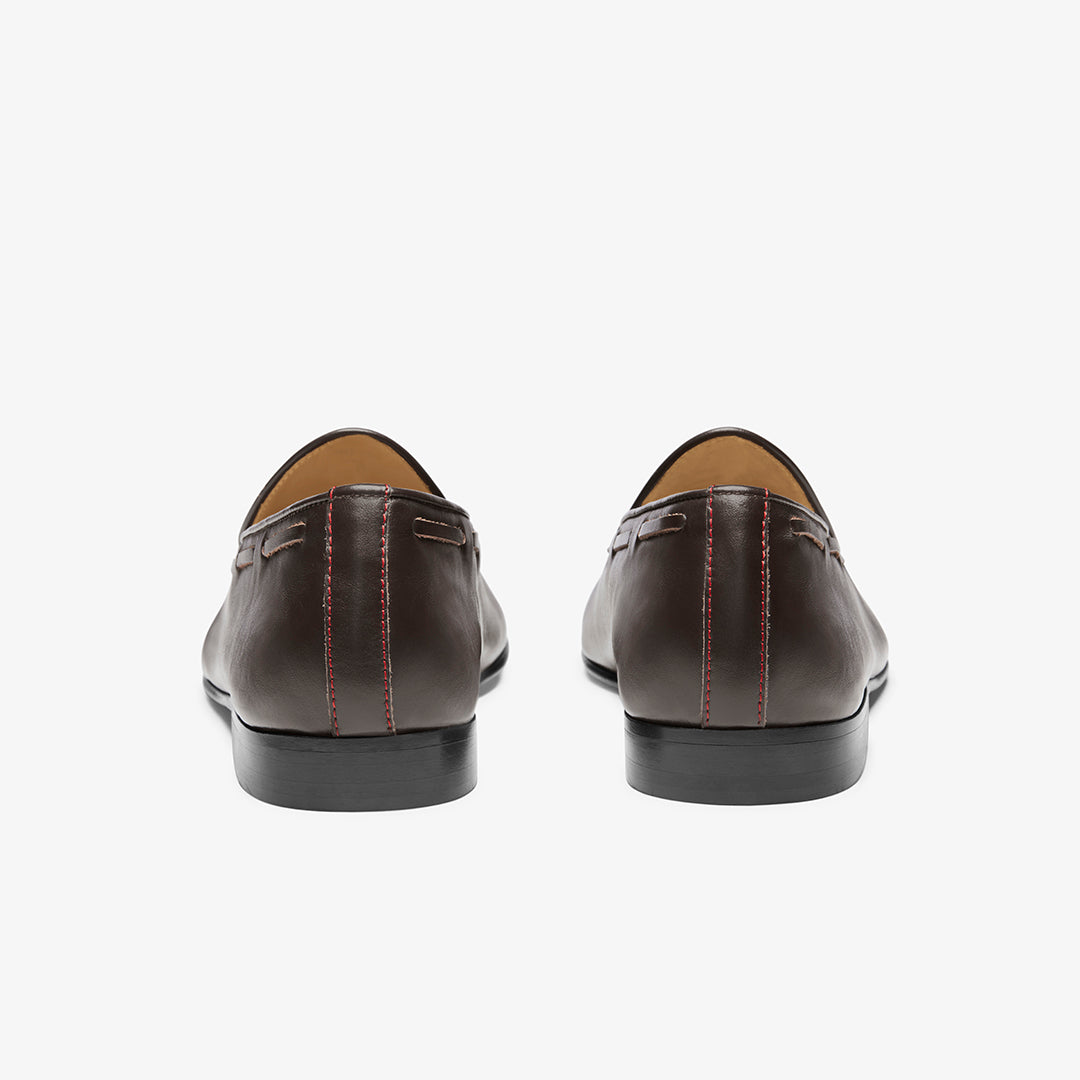 Men's Dark Brown Leather Tassel Loafer