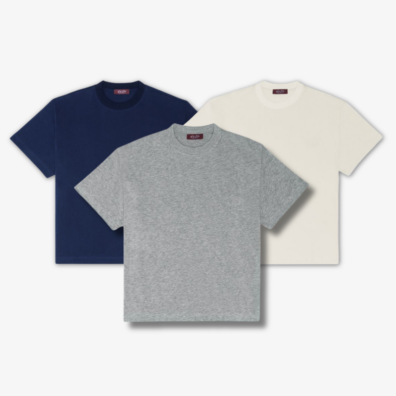 Men's Tonal Embroidered Tee Bundle