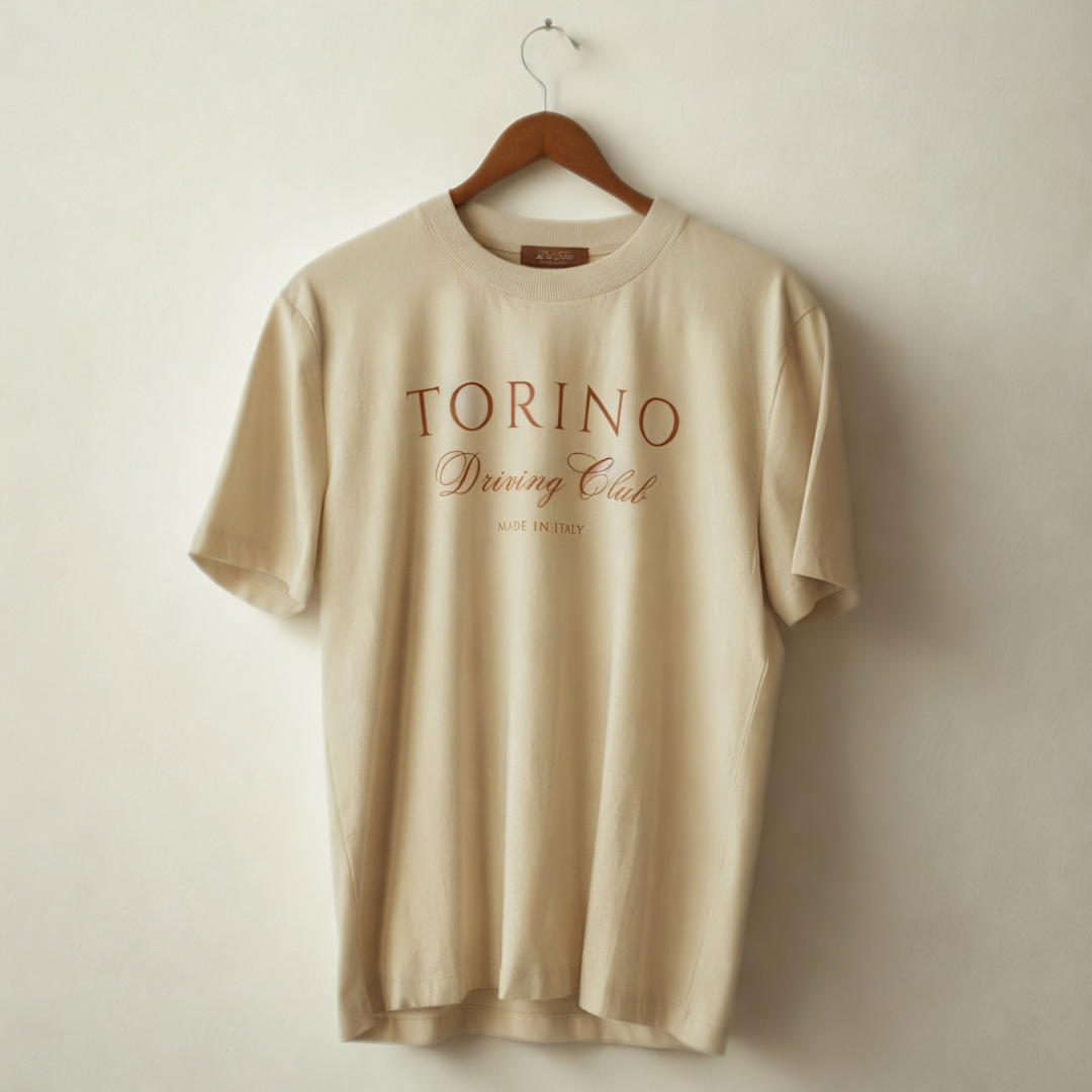 Torino Driving Club Tee - Vintage White