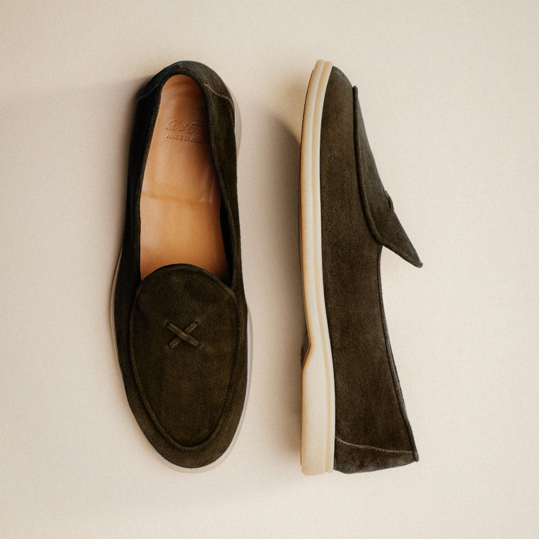 Men's Dark Brown Suede Viaggio Loafer