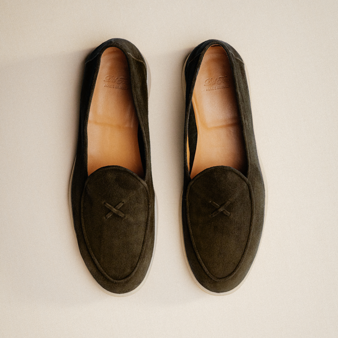 Men's Dark Brown Suede Viaggio Loafer