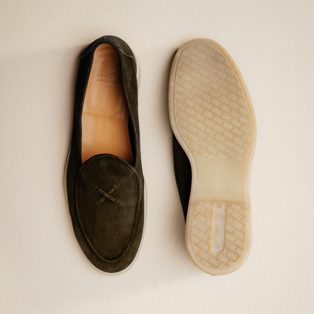 Men's Dark Brown Suede Viaggio Loafer