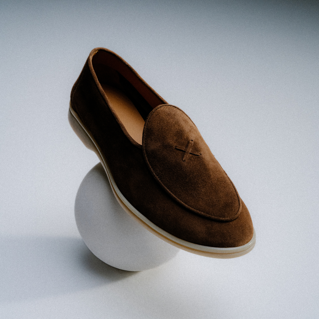 Men's Dark Brown Suede Viaggio Loafer