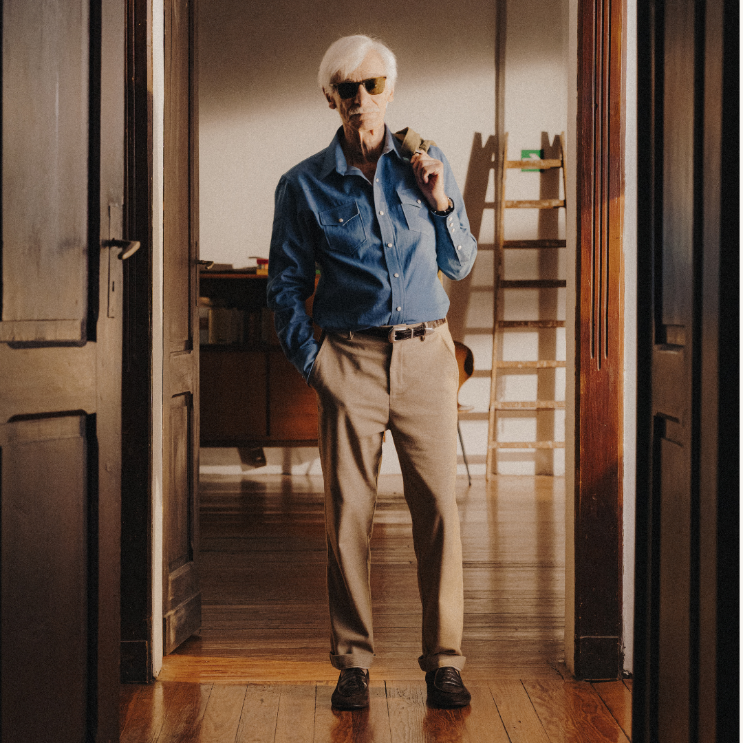 Western Shirt - Solid Blue