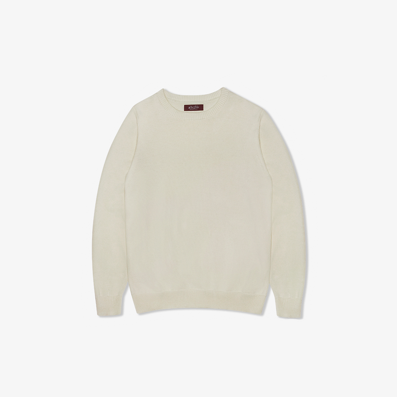 Men's Classic Crewneck Sweater - Vintage White