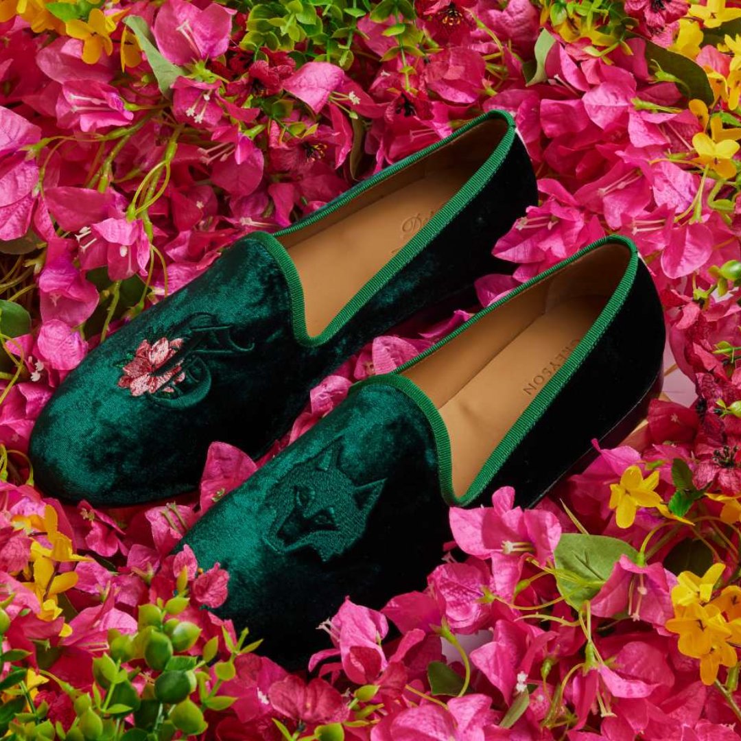 Greyson x Del Toro Men’s Garden Of Wolves Velvet Slipper