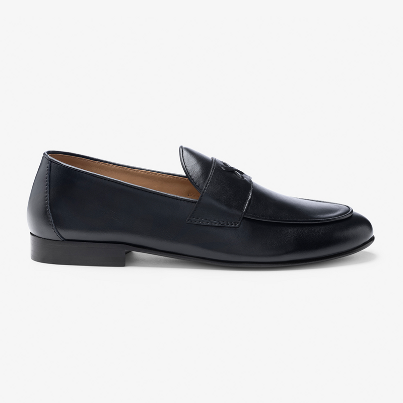 Men's Black Leather Centesimo