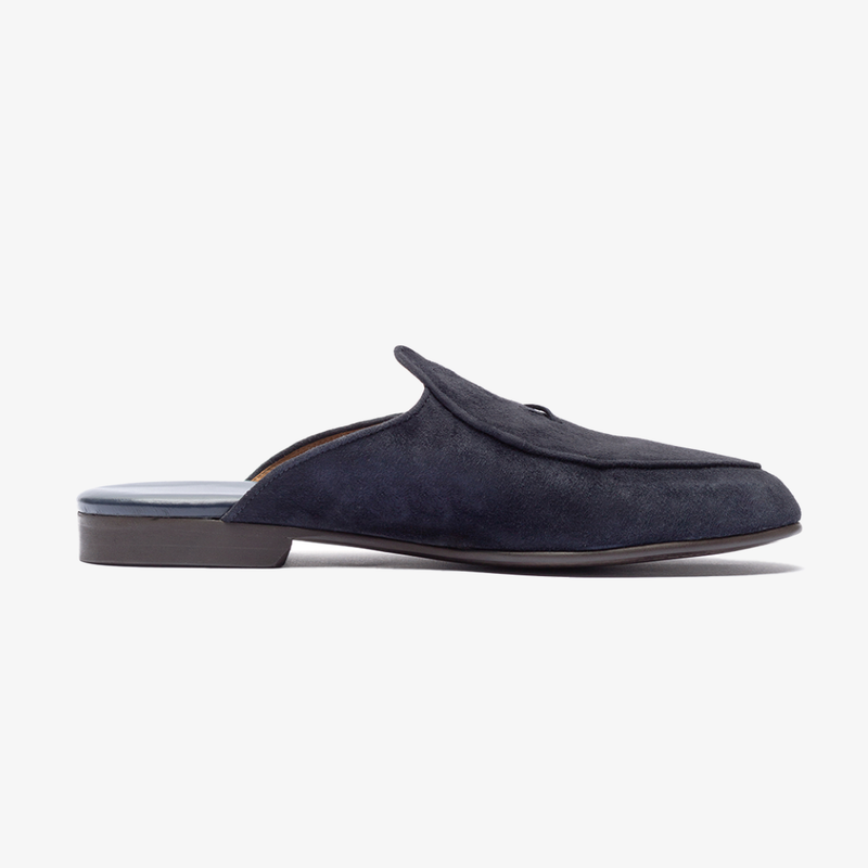 Men's Navy Suede Milano Mule